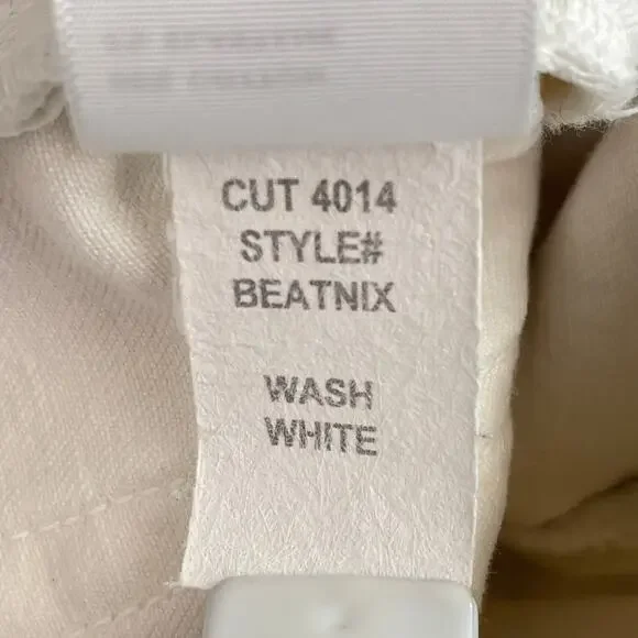 SLVRLAKE Beatnik Slim Fit High Rise Jeans White Wash Women's Size 27 - Picture 15 of 16